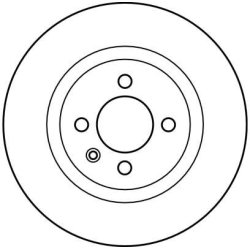 Disque de frein TRW DF2631 pour SEAT, VW OE 535615301 TRW