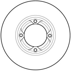 TRW Disque de frein DF2633 pour DAIHATSU, PERODUA OE 43512-87509-000 TRW