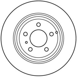 Brake Disc TRW DF2660 OE Ref 31262099 TRW