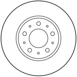 Disque de frein TRW DF2671 pour VOLVO OE 91407593 TRW