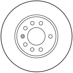 Disque de frein TRW DF2681 pour VAUXHALL, SAAB OE 90374545 TRW