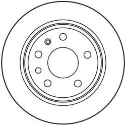 Disque de frein TRW DF2688 pour VAUXHALL, SAAB VECTRA, 900, CAVALIER TRW