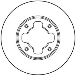 Disque de frein TRW DF2689 pour SUBARU JUSTY, LIBERO OE 725431150 TRW