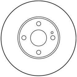 Disque de frein TRW DF2702 pour FORD ASIE & OCÉANIE, FORD, MAZDA TRW