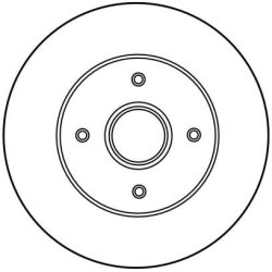 Disque de frein TRW DF2706 pour RENAULT OE 8671019322 TRW