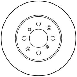 Disque de frein TRW DF2717 pour HONDA, ROVER CONCERTO, 200, 400 TRW