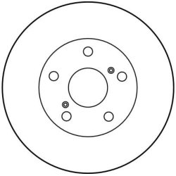 Disque de frein TRW DF2724 pour TOYOTA ESTIMA, PREVIA OE 43512-28100 TRW