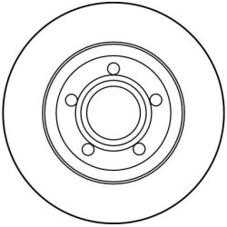 Disque de frein TRW DF2730 pour AUDI A4 OE 8DO615301A TRW