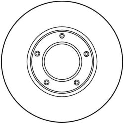 Disque de frein TRW DF2745 pour TOYOTA HIACE OE 43512-20090 TRW