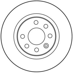Disque de frein TRW DF2748 pour VOLVO 440, 460, 480 OE 3455719 TRW