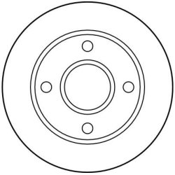 Brake Disc TRW DF2752 OE Ref 1006505