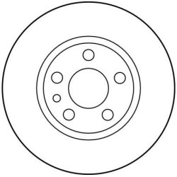 Brake Disc TRW DF2754 OE Ref 4246H9