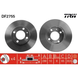 Brake Disc TRW DF2755 OE Ref 6NO 615 301