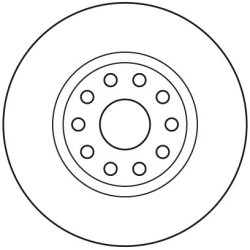 Disque de frein TRW DF2760 pour LANCIA KAPPA OE 46449389 TRW