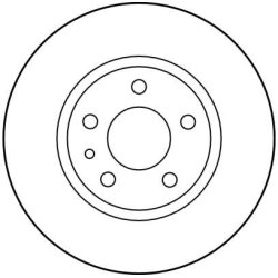 Disque de frein TRW DF2764 pour ALFA ROMEO SPIDER OE 46425960 TRW
