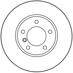 Disque de frein TRW DF2769 pour BMW Série 5, référence d'origine 34111164839 TRW
