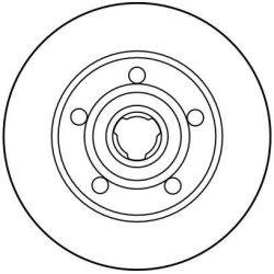 Disque de frein TRW DF2771 pour AUDI A4 OE 8D0615301B TRW