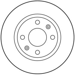 Disque de frein TRW DF2782 pour PEUGEOT 406 OE 4246L9 TRW