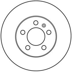 Disque de frein TRW DF2803 pour AUDI, SEAT, SKODA, VW, ZHONGHUA TRW