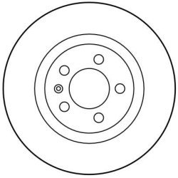 Disque de frein TRW DF2804 pour AUDI, SEAT, SKODA, VW, ZHONGHUA TRW
