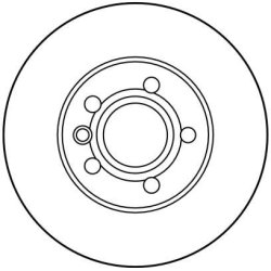 Disque de frein TRW DF2809 pour VW California, Kombi, Transporter TRW