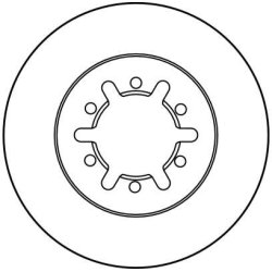 Disque de frein TRW DF3001 pour NISSAN OE 40206-2S400- TRW