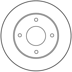 Disque de frein TRW DF3044 pour NISSAN MICRA OE 40206-21B01 TRW