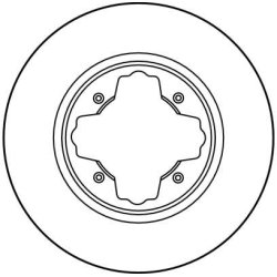 Disque de frein TRW DF3084 pour HONDA ACCORD OE 45251-SM5-A00 TRW