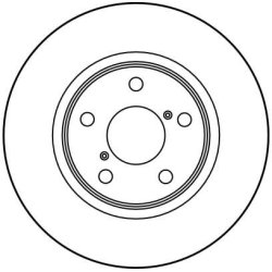 Disque de frein TRW DF3091 pour SUBARU IMPREZA, LEGACY, SVX OE 26310AA031 TRW