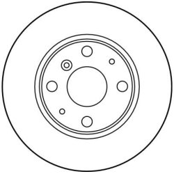 Disque de frein TRW DF3114 pour DAIHATSU OE 43512-87710 TRW