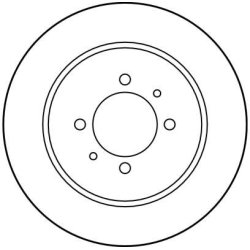 Disque de frein TRW DF4000 pour NISSAN 100NX, ALMERA, SUNNY OE 43206-54C01 TRW