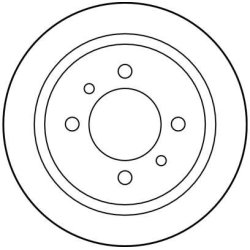 Disque de frein TRW DF4006 pour NISSAN 100NX, ALMERA, SUNNY OE 43206-58Y01 TRW