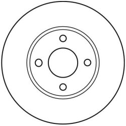 Disque de frein TRW DF4018 pour NISSAN ALMERA OE 40206-0M801 TRW
