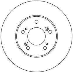 Disque de frein TRW DF4028 pour ACURA, HONDA OE 45251-S2H-N00 TRW