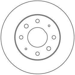Disque de frein TRW DF4032 pour HYUNDAI, KIA, MITSUBISHI OE MB668886 TRW