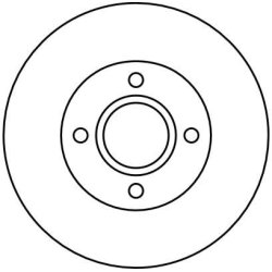 Disque de frein TRW DF4036 pour FORD, MAZDA OE 98AB-1125-BD TRW