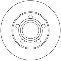 Disque de frein TRW DF4038 pour AUDI A6 OE 4BO615601 TRW
