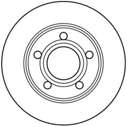 Disque de frein TRW DF4039 pour AUDI A6, ALLROAD OE 4B0615601B TRW