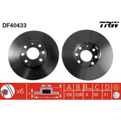 Brake Disc TRW DF4043 OE Ref 9117676