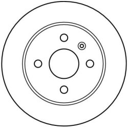 Disque de frein TRW DF4050 pour CHEVROLET, HOLDEN, VAUXHALL OE 9117771 TRW