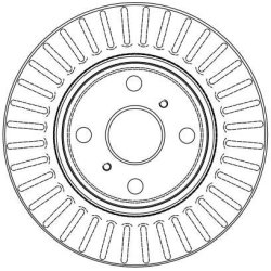 Disque de frein TRW DF4058 pour TOYOTA PASEO, RAUM, STARLET OE 43512-10100 TRW