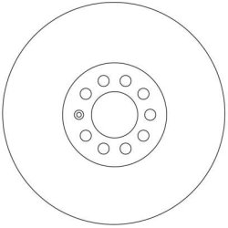 Brake Disc TRW DF4064 OE Ref 8L0615301