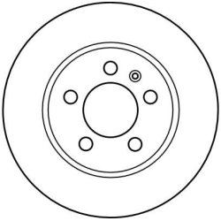 Brake Disc TRW DF4065 OE Ref 8L0615601