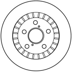 Disque de frein TRW DF4093 pour TOYOTA RAV OE 43512-42020 TRW