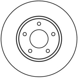 Disque de frein TRW DF4095 pour DAIMLER, JAGUAR OE JLM20150 TRW