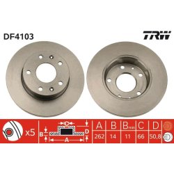 Brake Disc TRW DF4103 OE Ref SDB100830