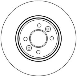 Disque de frein TRW DF4110 pour DACIA, RENAULT OE 7701205230 TRW