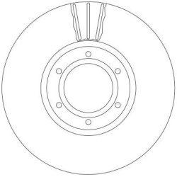 Disque de frein TRW DF4111 pour VAUXHALL, RENAULT MOVANO, MASTER OE 9160398 TRW