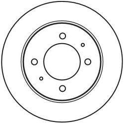 Disque de frein TRW DF4122 pour HYUNDAI COUPE, ELANTRA, LANTRA TRW