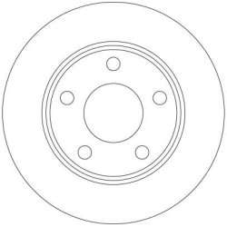 Disque de frein TRW DF4126 pour AUDI A6 OE 4B0615601A TRW